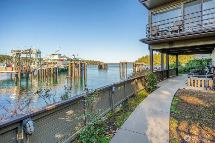 Walkway from assigned carport