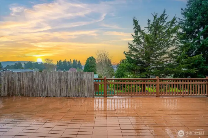 Look at the view from the deck!