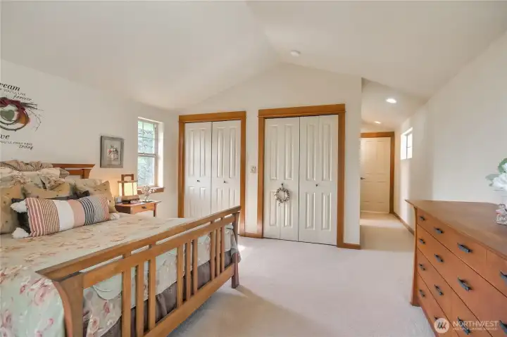 And, side by side closets to boot.