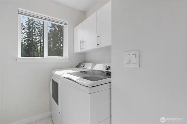 Upstairs laundry room