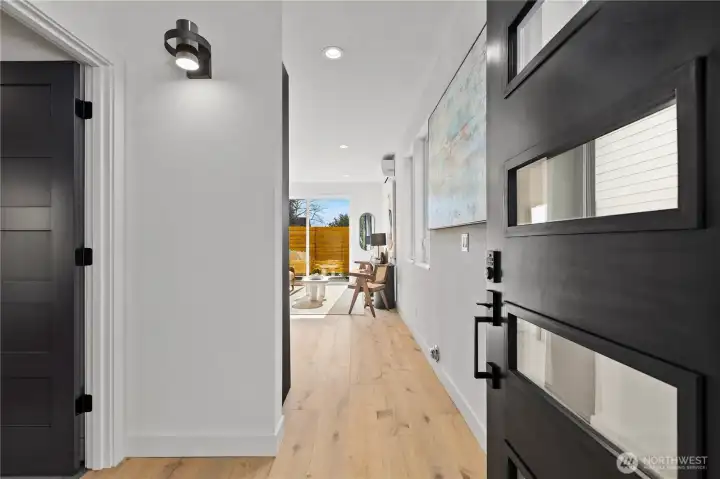 Large foyer area welcomes you as you enter the home.