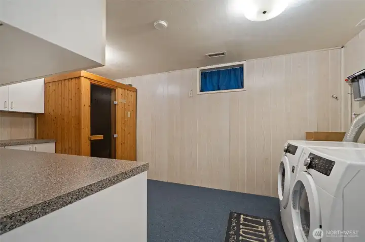 Laundry with Water Filtration & Sauna