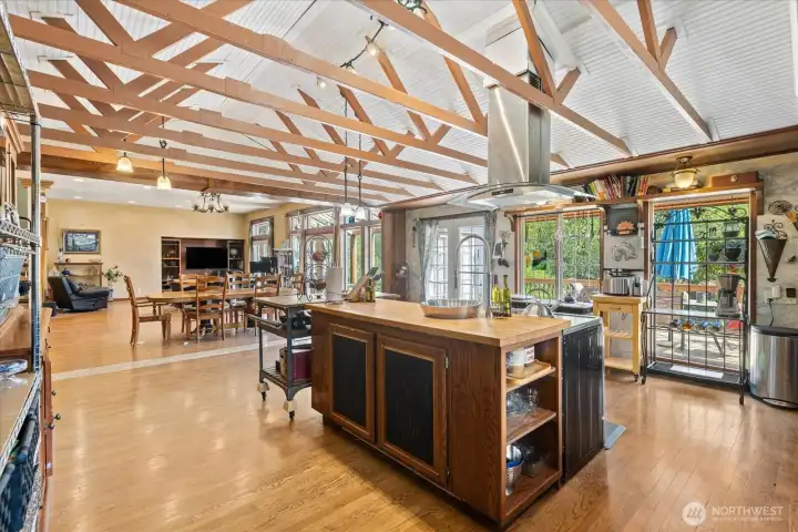 This is a kitchen with character.