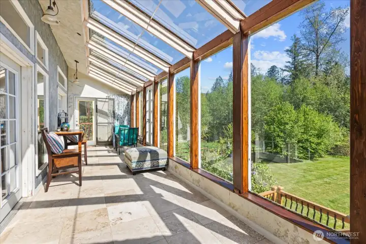 The most amazing south facing sun room. You will spend hours in here!