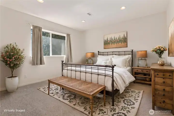 Upstairs - Bedroom #2 - Every room in this house is huge!