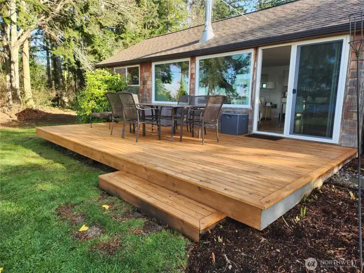 New decks and roof installed fall 2025