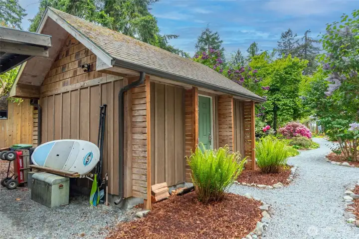 Outbuilding with lots of storage. Carport is directly to the left side