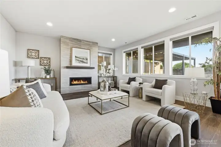 Open-concept living that lends itself to effortless entertaining and comfortable everyday living.