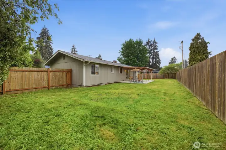 Fully Fenced Backyard Fully Fenced Backyard