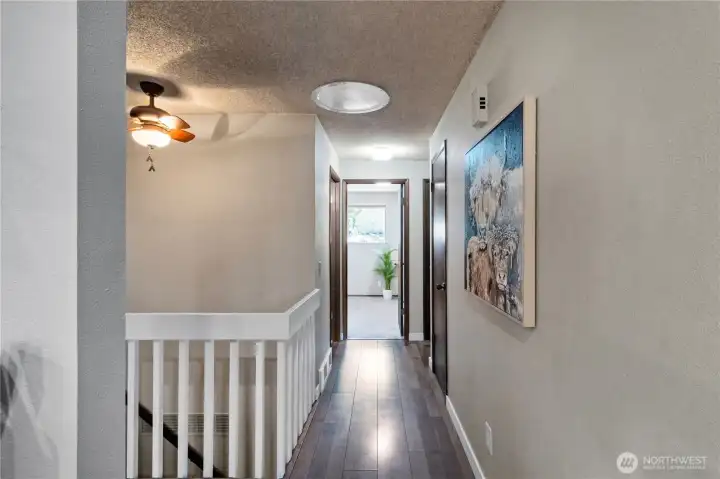 Hallway leading to upper bedrooms & bath