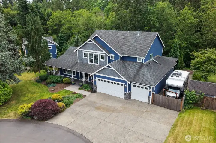 Overhead View Showing Easy Tandem RV & Boat Parking