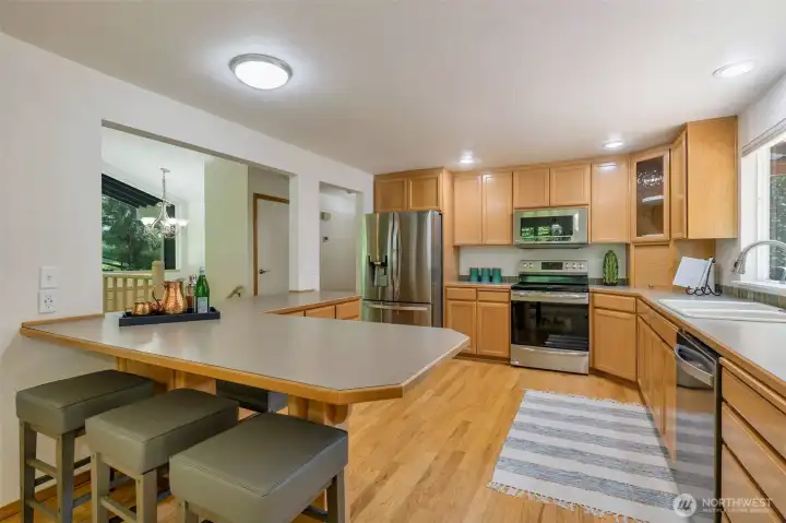 Kitchen with eating space