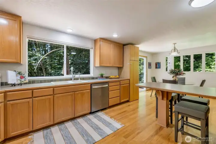 Kitchen to dining room