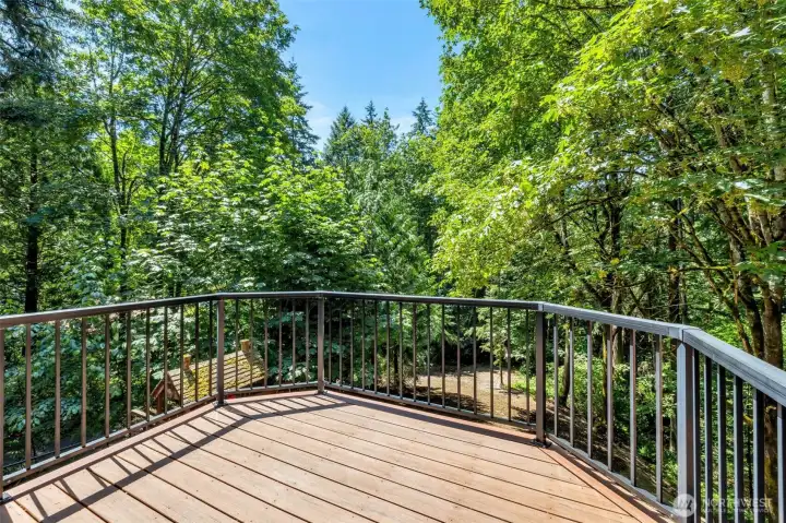 Deck off primary bedroom