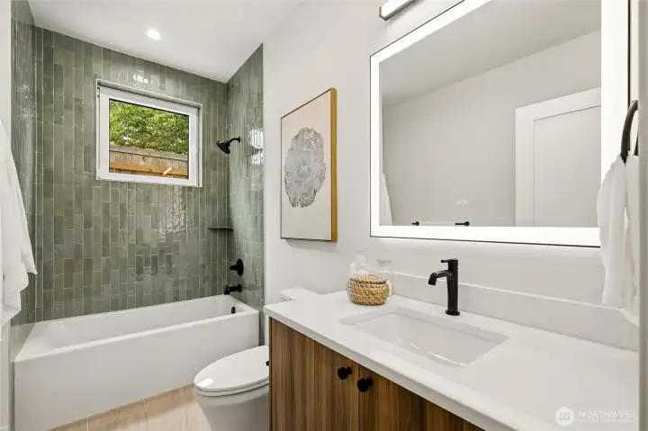 Full bath on Main Floor