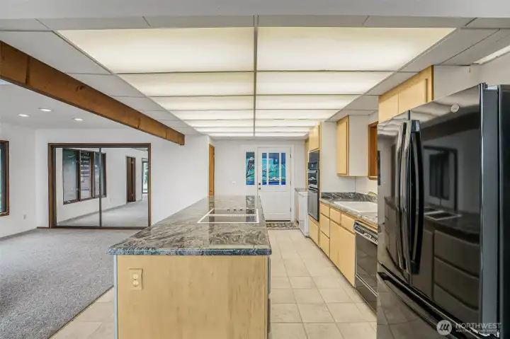 The kitchen.