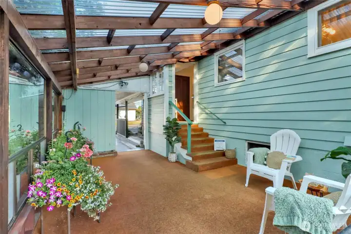 It provides versatile living space & creates a seamless connection between the home, carport, and backyard. Welcome to our back door! It provides versatile living space & creates a seamless connection between the home, carport, and backyard. Welcome to our back door!