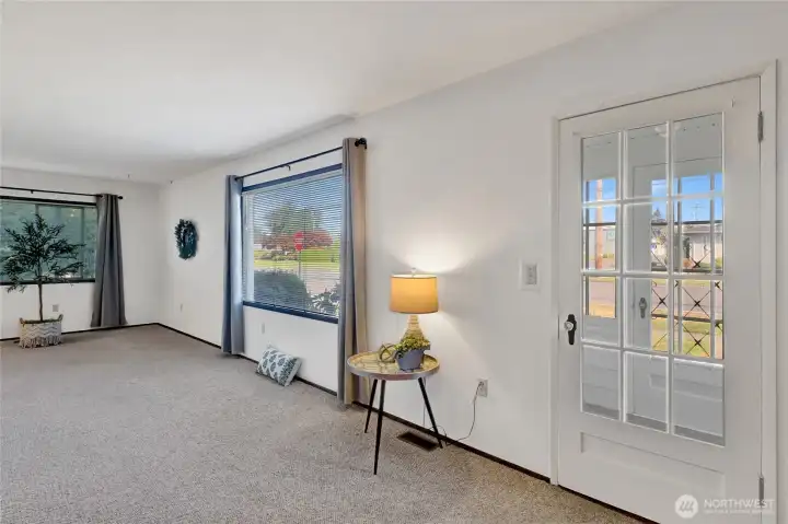 A small front porch accesses the living room! A small front porch accesses the living room!
