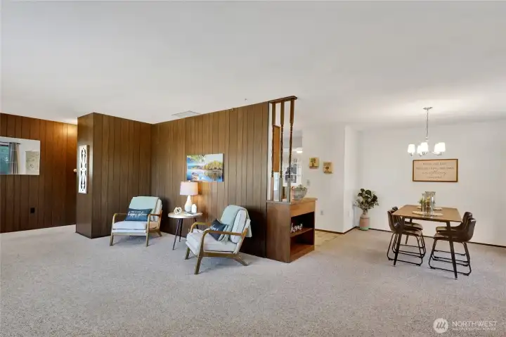 Open to the dining room. Open to the dining room.