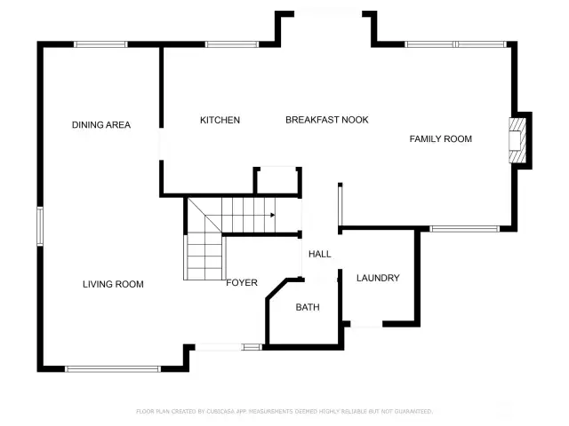 Main level floorplan.