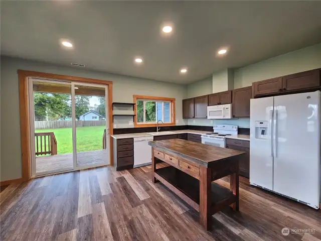 Main home Kitchen and space for eating