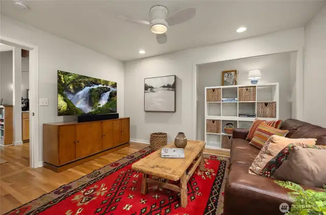 This is the tv room/den area off the kitchen/dining area.