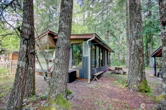 Back end of property is nature filled