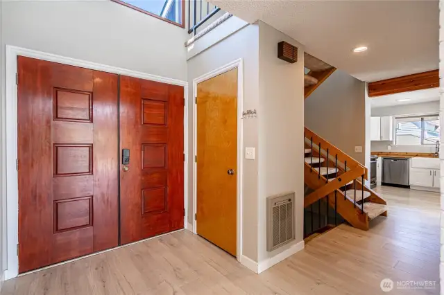 Entry way to sunfilled living spaces