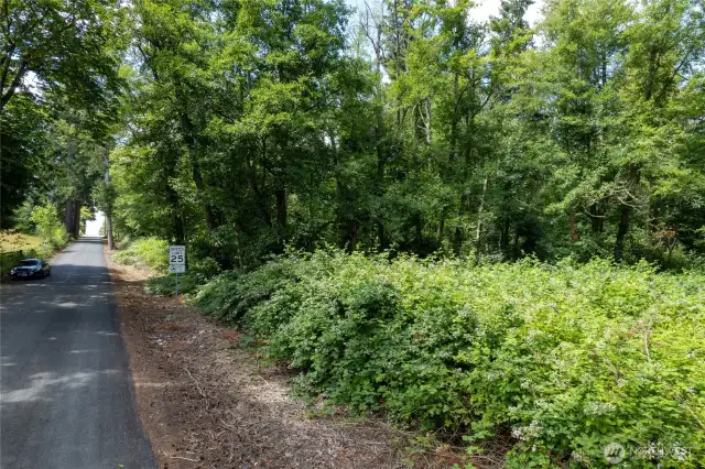 This flat property has water ran 600 ft away down this road or you could drill a well