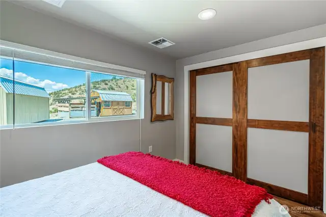 double closet in 2nd bedroom