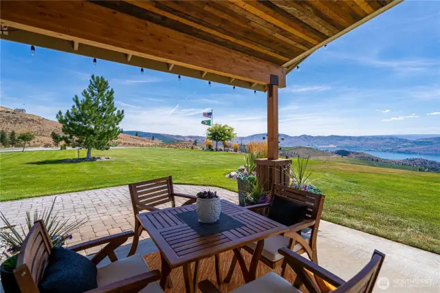 Covered patio to enjoy your morning coffee or afternoon sunsets