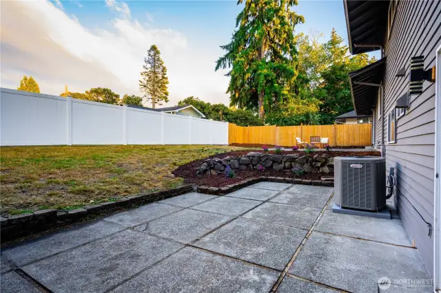 Step outside and take in the expansive backyard.