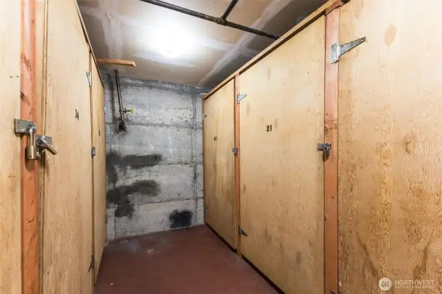 One locked storage option