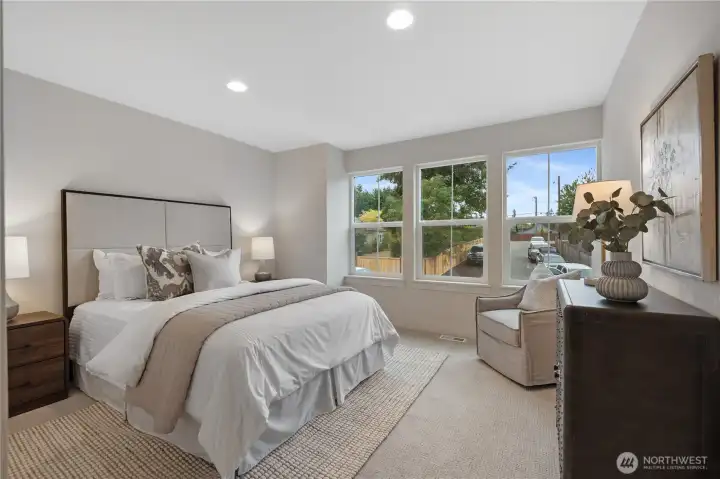 Roomy secondary bedrooms on second floor.