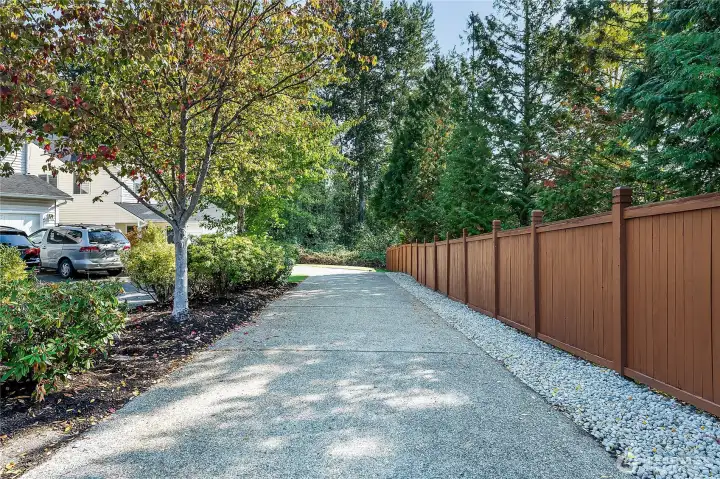 Long driveway provides privacy and the feeling of "getting away from it all."