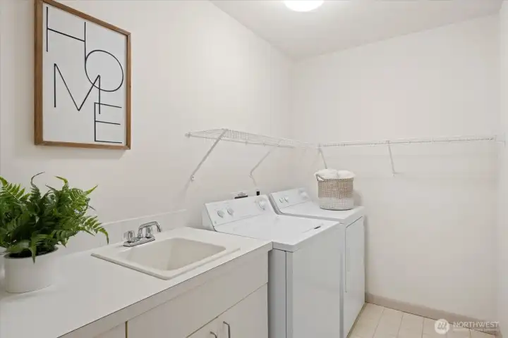 Full laundry room in unit!