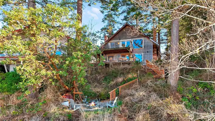 View of property from beach