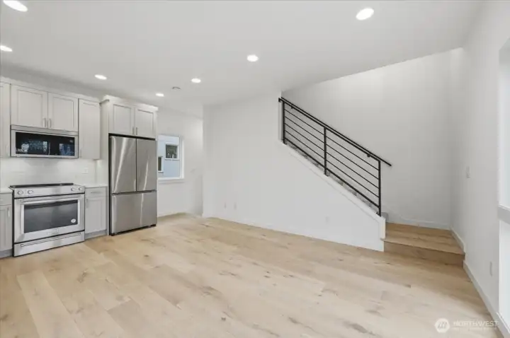 Kitchen and Living Room