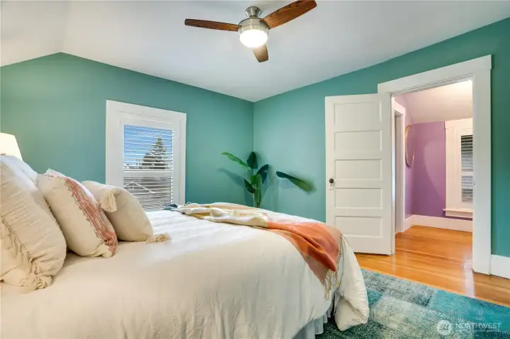 Notice the home's original fir floors throughout the upstairs.