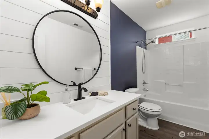 Main Bath Upstairs with Shower/Tub Combo