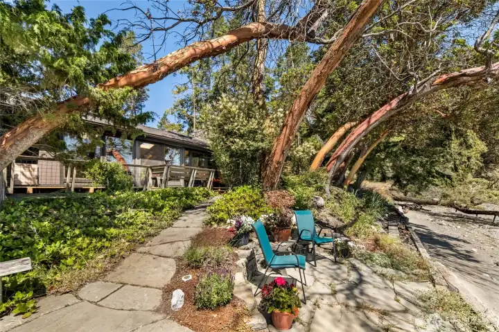 Sitting on the dock of the bay.
