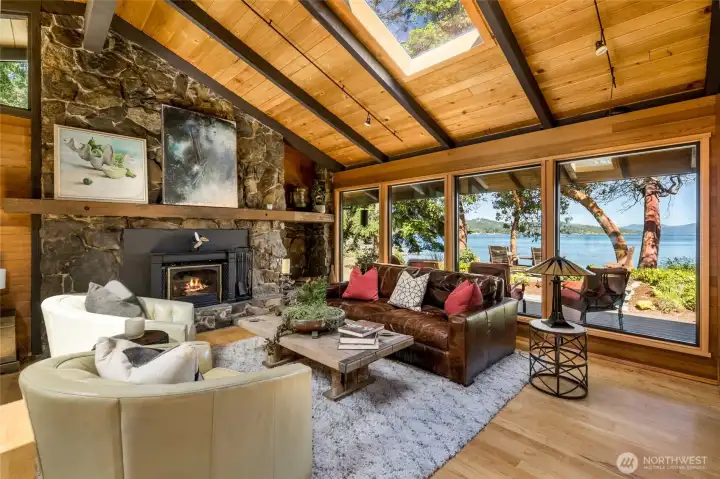 Living/Great Room.  Soaring vaulted ceilings in every room.