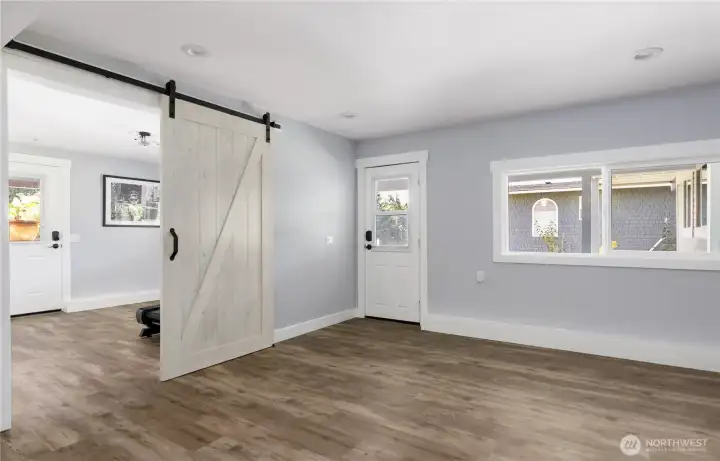 Two Private Entrances to Lower Level