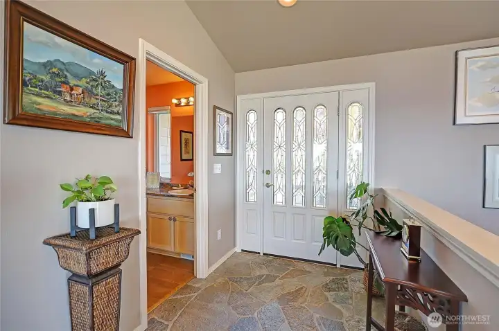 Welcoming stone entry!