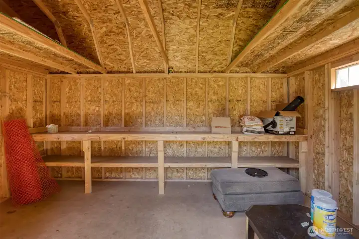 Ample outdoor storage