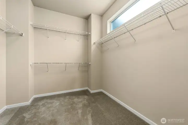 Large walk-in closet for main primary bedroom