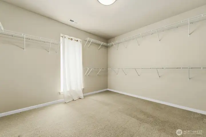 Large walk-in closet for 2nd primary bedroom