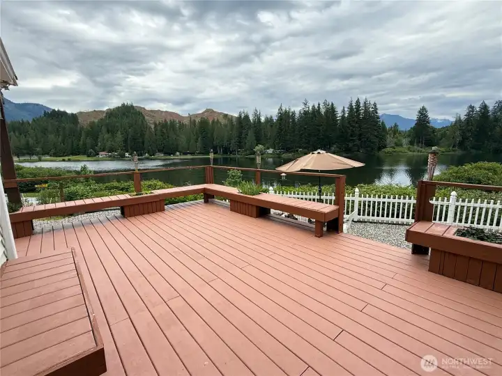 big deck for entertaining