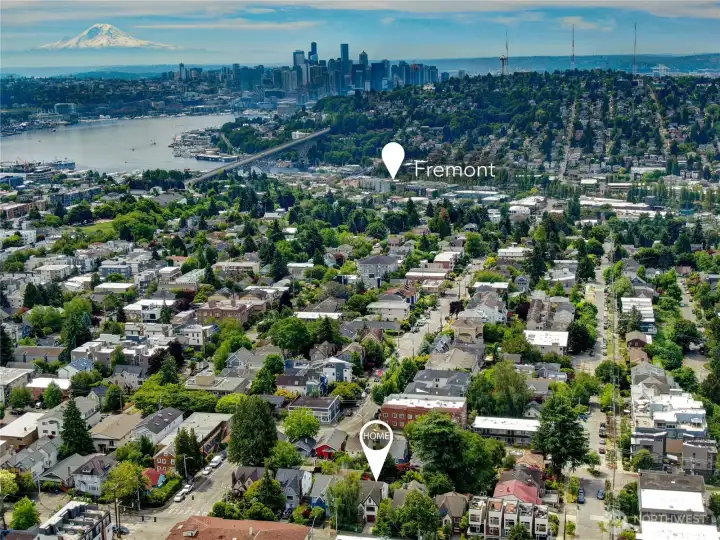 Walk down the hill to Fremont Walk down the hill to Fremont