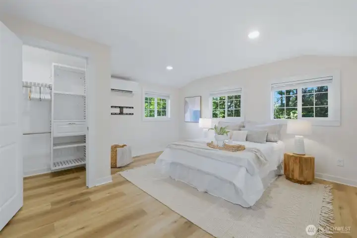 Primary with walk in closet